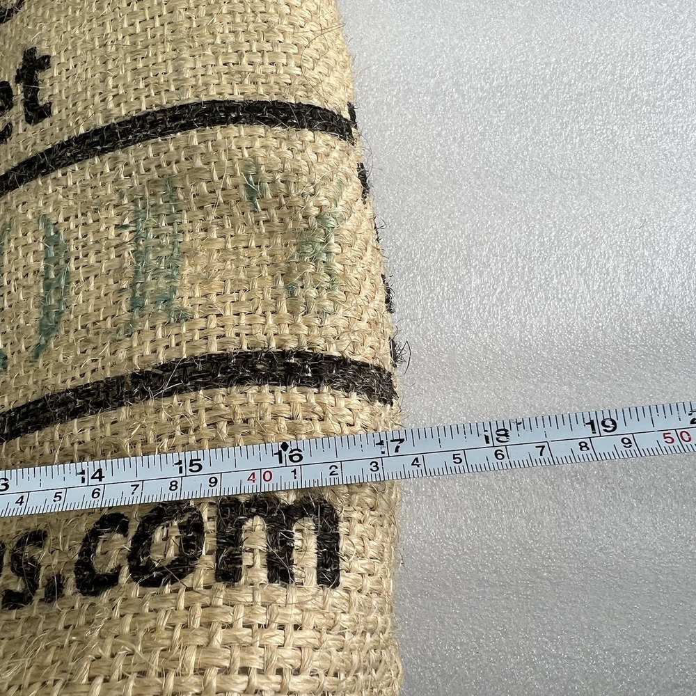 Upcycled Burlap Artisan Coffee Sack Tote Bag Jute Fabric lined Heavy‎ Coffee Art - Picture 11 of 13